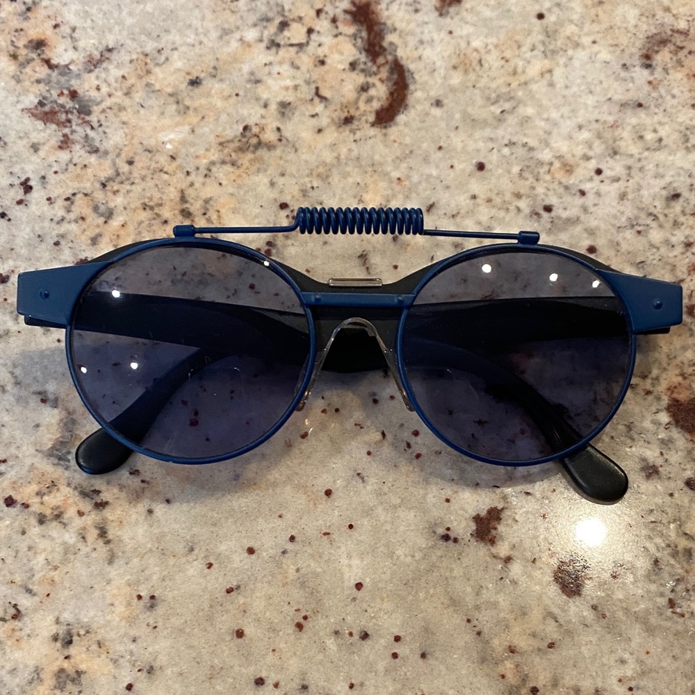 Vintage Swatch Blue and Black Sunglasses.
